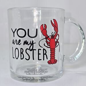Friends TV Show “You Are My Lobster” Glass Mug Ross Rachel Quote Cup Warner Bros